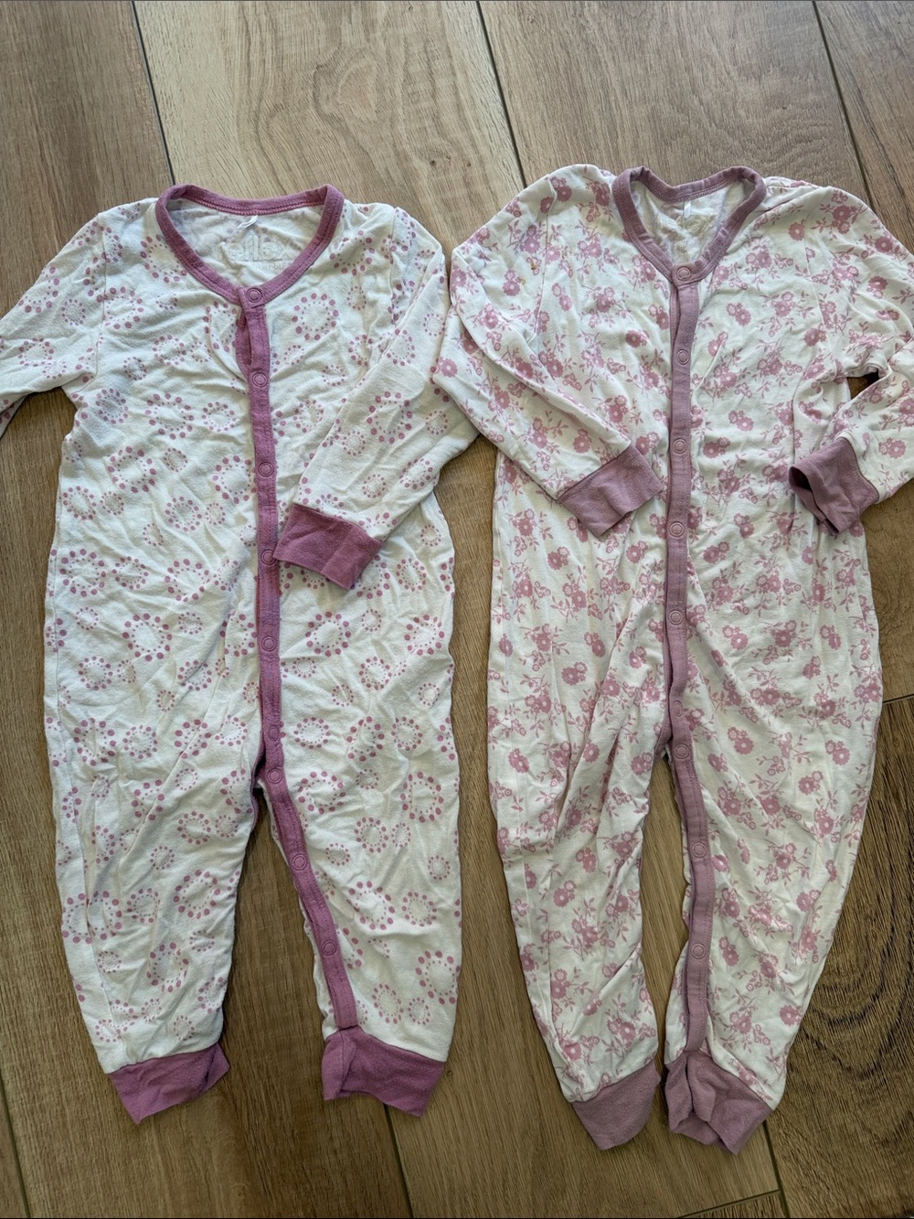 Reflex Pink Patterned Long-Sleeve Footless Sleep Sacks - Set of 2